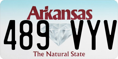 AR license plate 489VYV