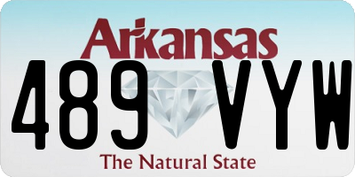 AR license plate 489VYW