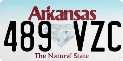 AR license plate 489VZC