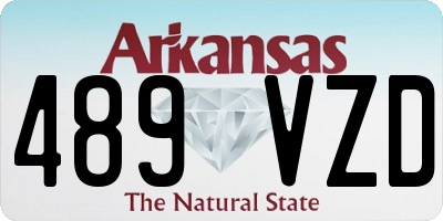 AR license plate 489VZD