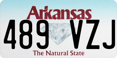 AR license plate 489VZJ
