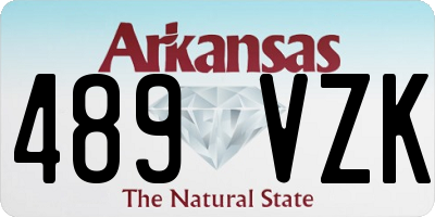 AR license plate 489VZK