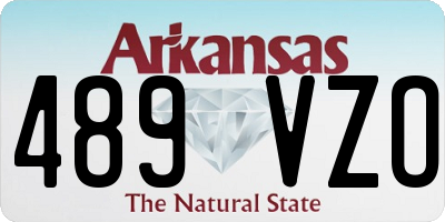 AR license plate 489VZO