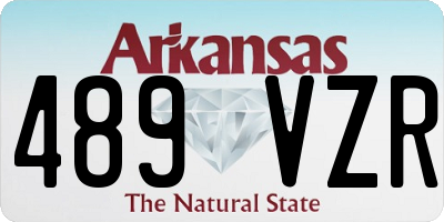 AR license plate 489VZR