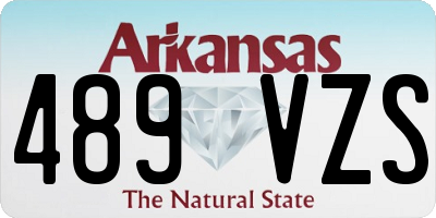 AR license plate 489VZS