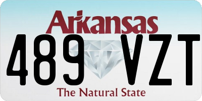 AR license plate 489VZT