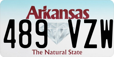 AR license plate 489VZW