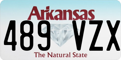 AR license plate 489VZX