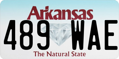 AR license plate 489WAE