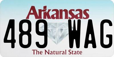 AR license plate 489WAG