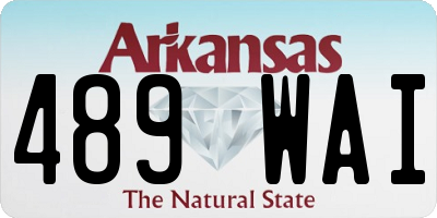 AR license plate 489WAI