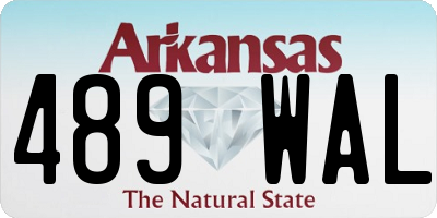 AR license plate 489WAL