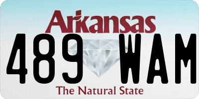 AR license plate 489WAM