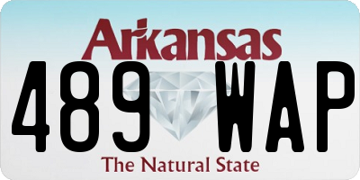 AR license plate 489WAP