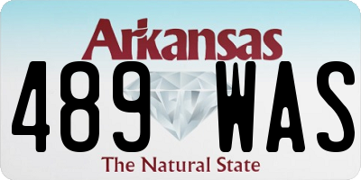 AR license plate 489WAS