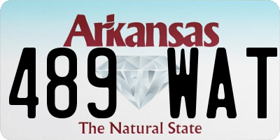 AR license plate 489WAT