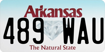 AR license plate 489WAU