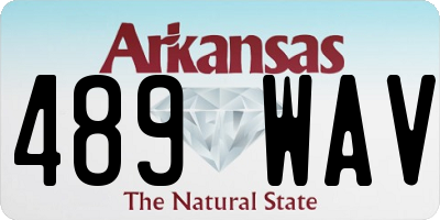AR license plate 489WAV