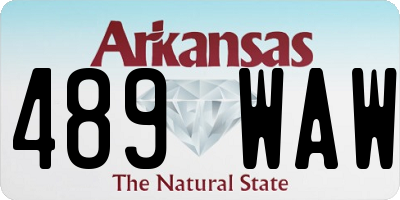AR license plate 489WAW