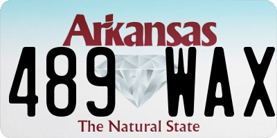 AR license plate 489WAX