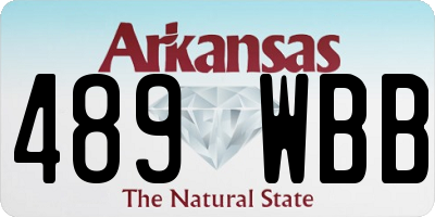AR license plate 489WBB