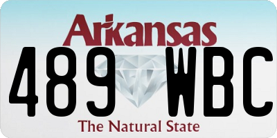 AR license plate 489WBC