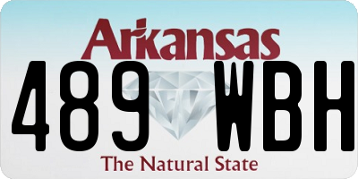 AR license plate 489WBH