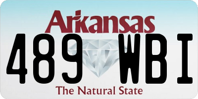 AR license plate 489WBI