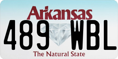 AR license plate 489WBL