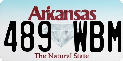 AR license plate 489WBM