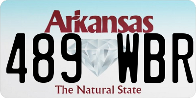 AR license plate 489WBR