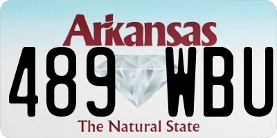 AR license plate 489WBU