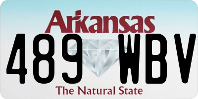 AR license plate 489WBV