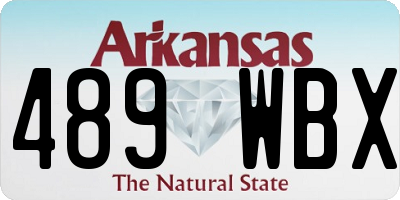 AR license plate 489WBX