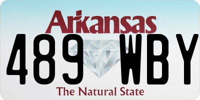 AR license plate 489WBY