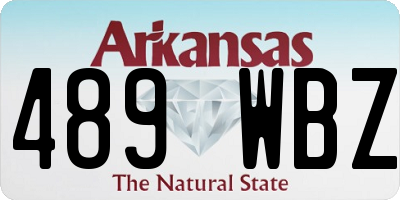 AR license plate 489WBZ