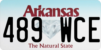 AR license plate 489WCE
