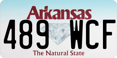 AR license plate 489WCF