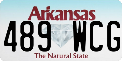 AR license plate 489WCG