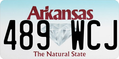 AR license plate 489WCJ