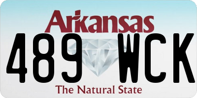AR license plate 489WCK
