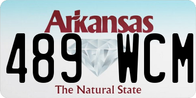 AR license plate 489WCM