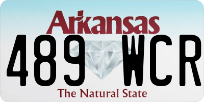 AR license plate 489WCR