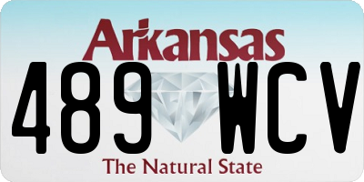 AR license plate 489WCV