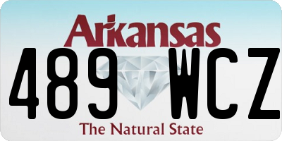 AR license plate 489WCZ