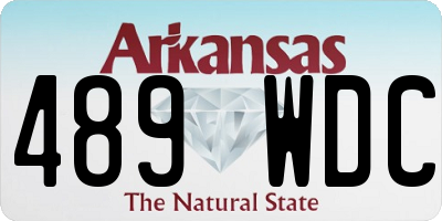 AR license plate 489WDC