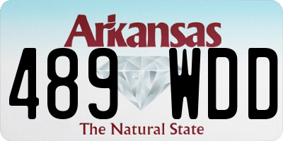 AR license plate 489WDD