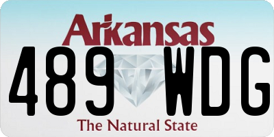 AR license plate 489WDG