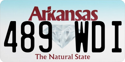 AR license plate 489WDI