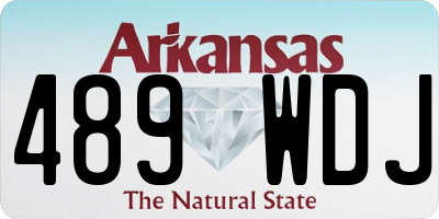 AR license plate 489WDJ